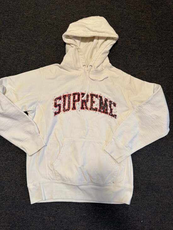 Supreme Other - Supreme Water Arc Hooded Sweatshirt White FW18